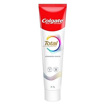 Colgate Total 80gm Advanced Health Antibacterial Toothpaste, Stronger 12-Hour Anti-Germ Protection, Whole Mouth Health, World's No. 1* Germ-fighting Toothpaste